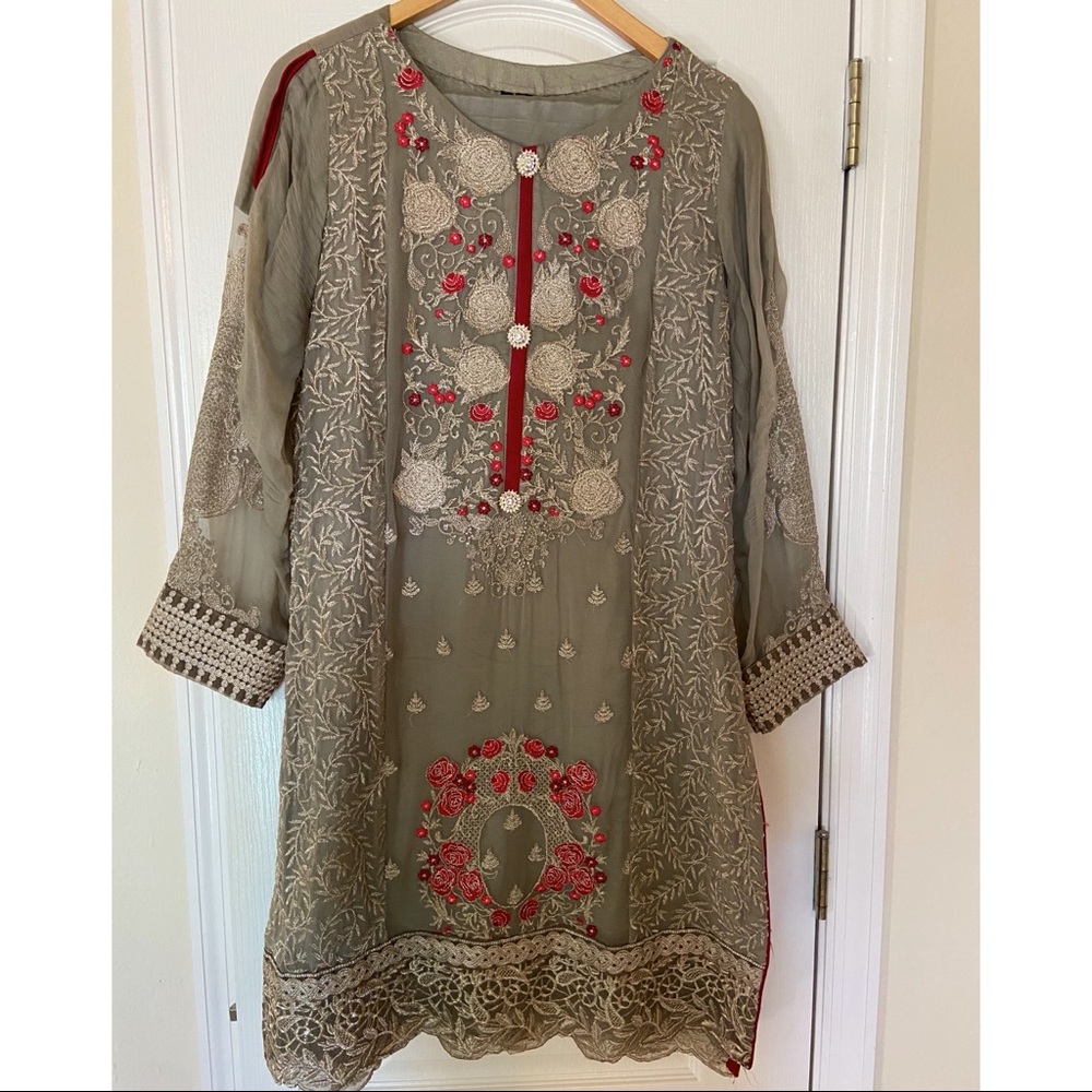 Gray Indian outfit
